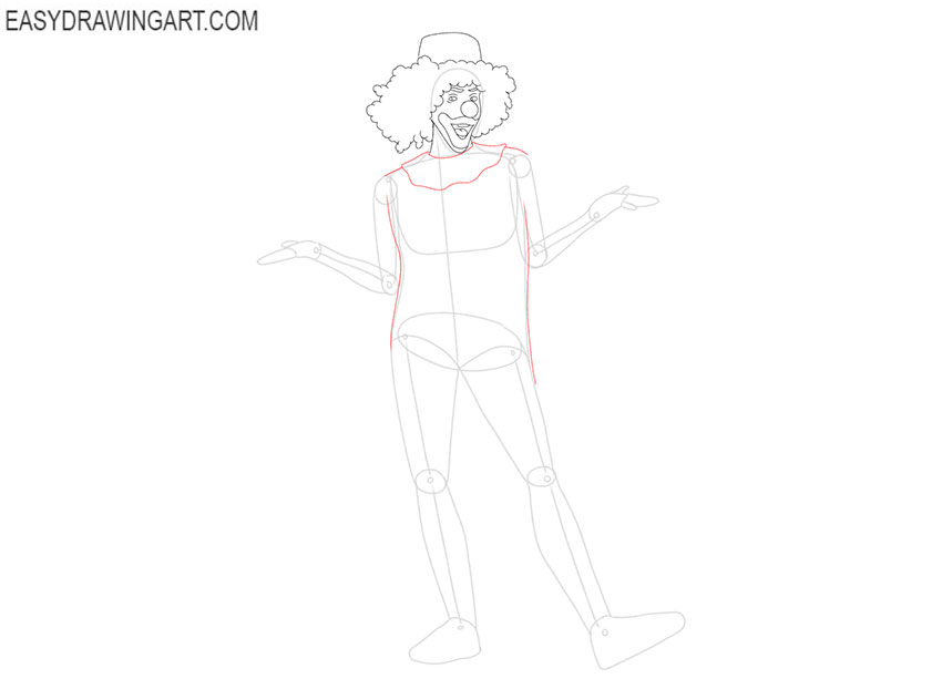 how to draw a clown cute