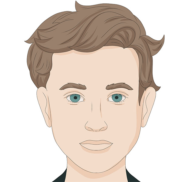 how to draw a boy face