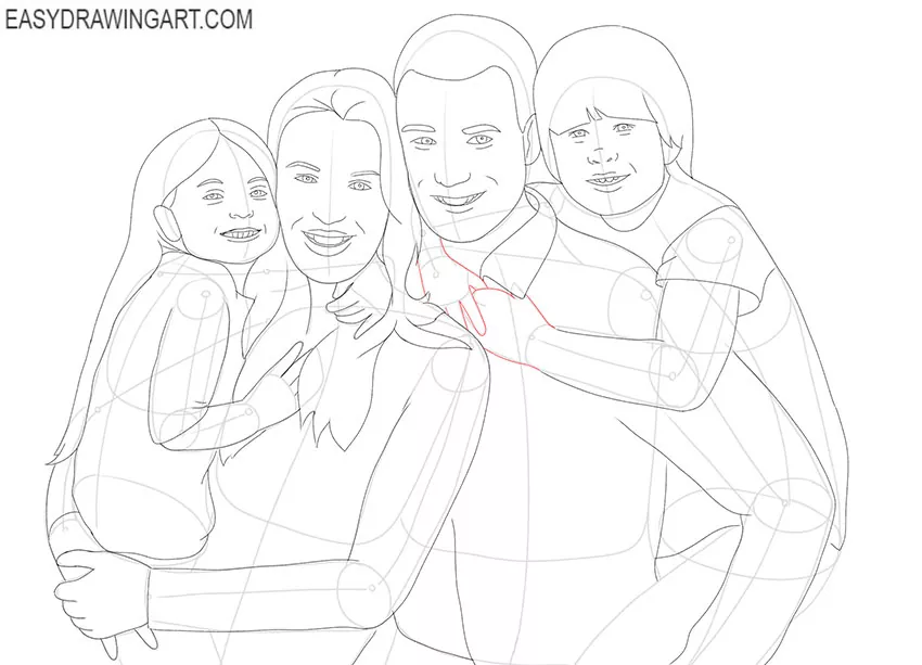 family drawing lesson