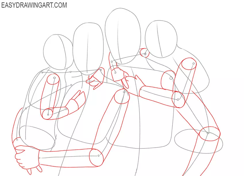how to draw a beautiful family