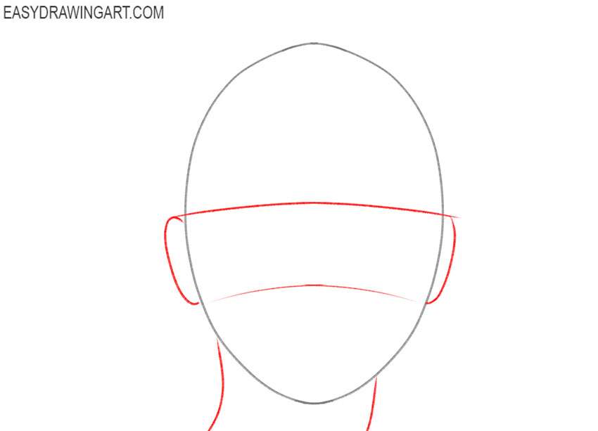 how to draw a girl face easy step by step