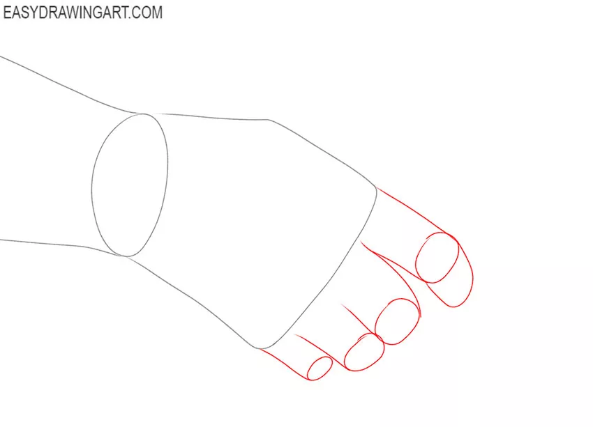 how to draw a simple handshake