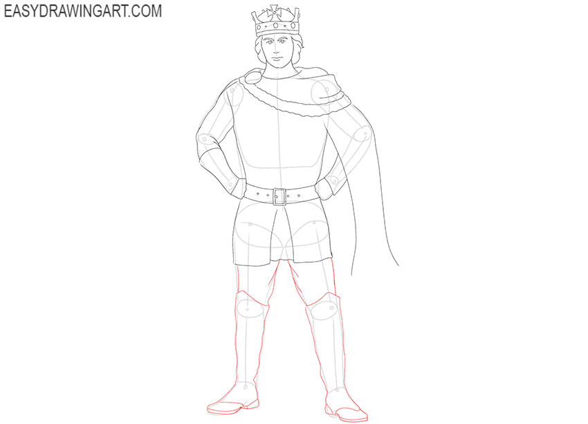 king drawing guide