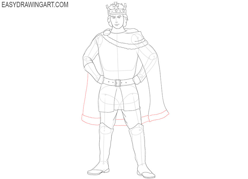 simple king drawing