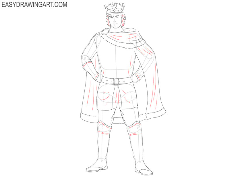 cartoon king drawing