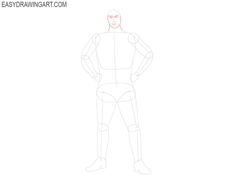 how to draw a king simple