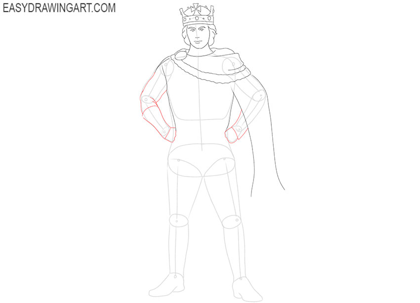 king drawing lesson