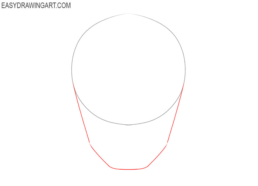 how to draw a male face easy