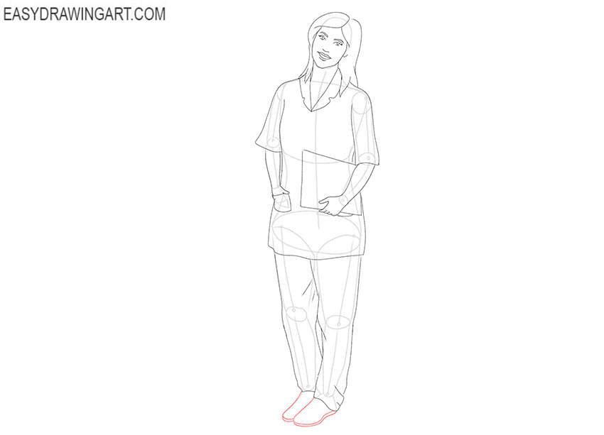 simple Nurse drawing