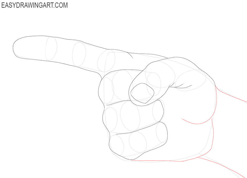 Pointing Finger drawing guide
