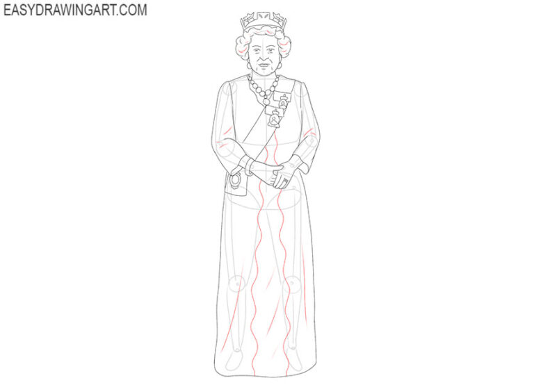 How to Draw a Queen - Easy Drawing Art