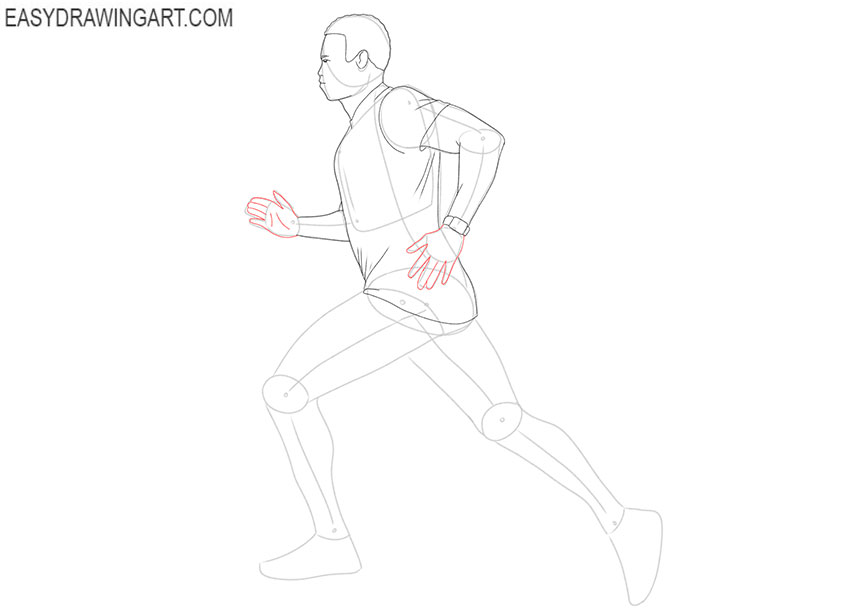 running man drawing lesson