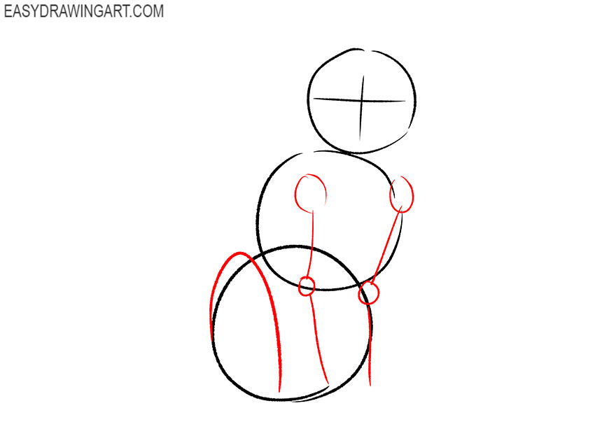 how to draw a cat body sitting