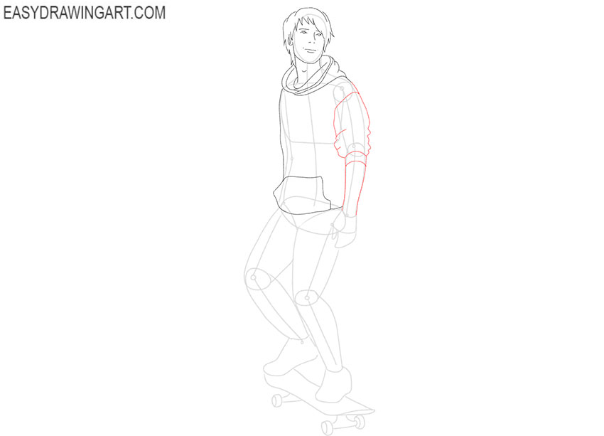 easy Skateboarder drawing