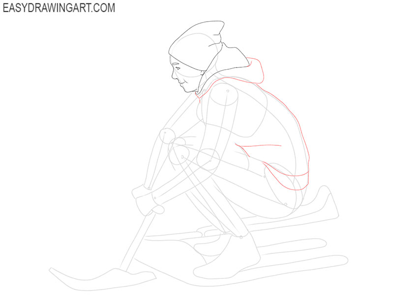easy Sledding drawing