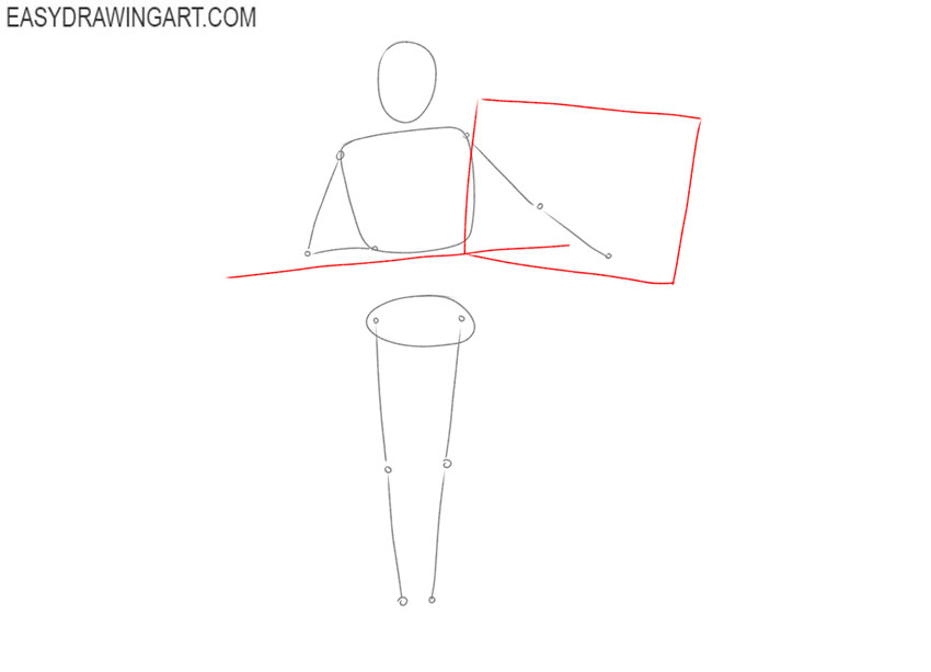 how to draw a teacher girl
