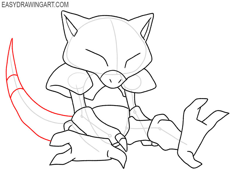 how to draw Abra easy