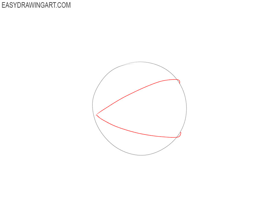 how to draw an eye from side view
