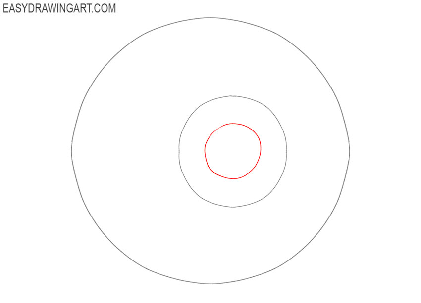 how to draw an eyeball easy