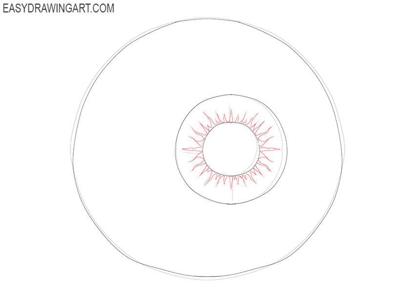 simple eyeball drawing