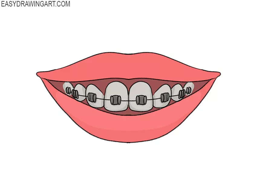 braces drawing tutorial