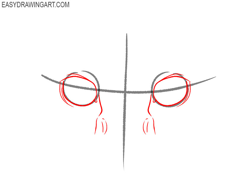 how to draw cat eyes easy