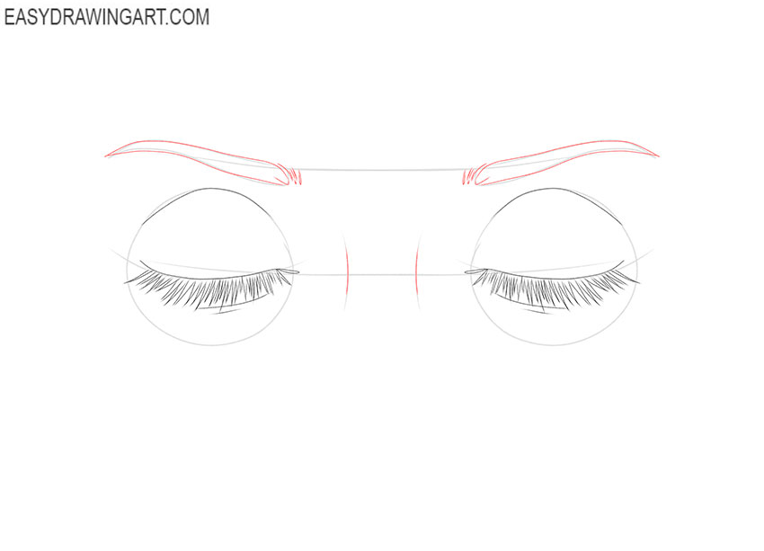 Closed Eyes drawing lesson