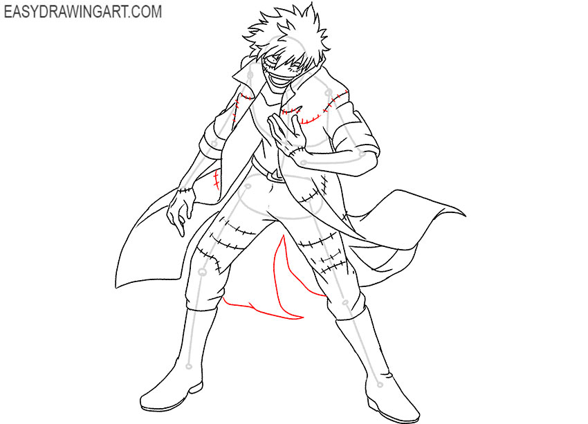 simple Dabi drawing