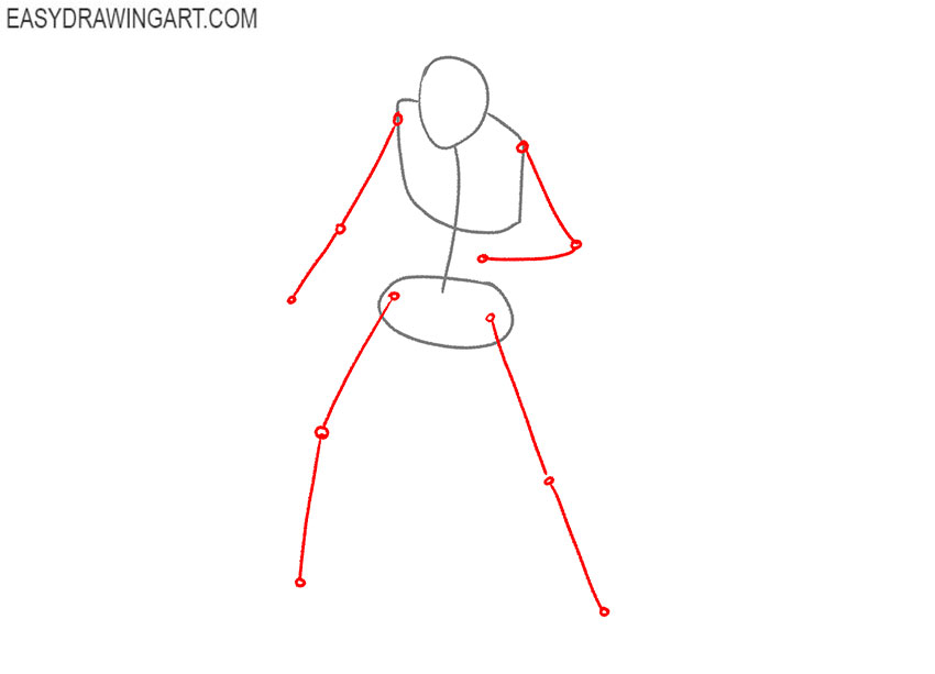 how to draw dabi step by step easy