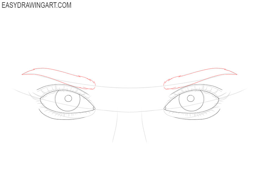 cartoon Eyes Looking at You drawing
