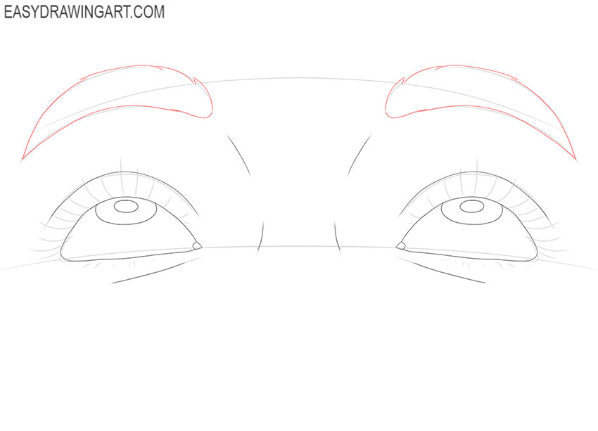 realistic Eyes Looking Up drawing