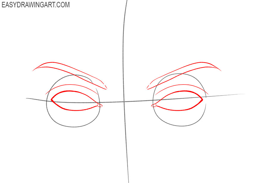 how to draw eyes on a face