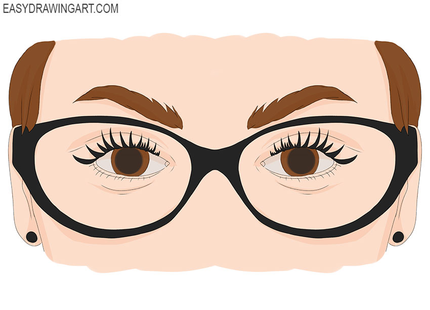  Eyes with Glasses drawing