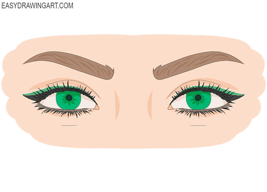  how to draw realistic female eyes