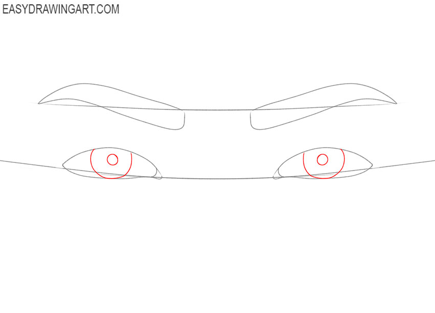 how to draw female eyes step by step easy