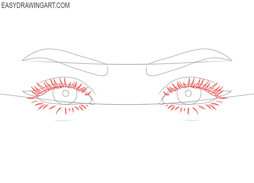 how to draw cute girl anime eyes