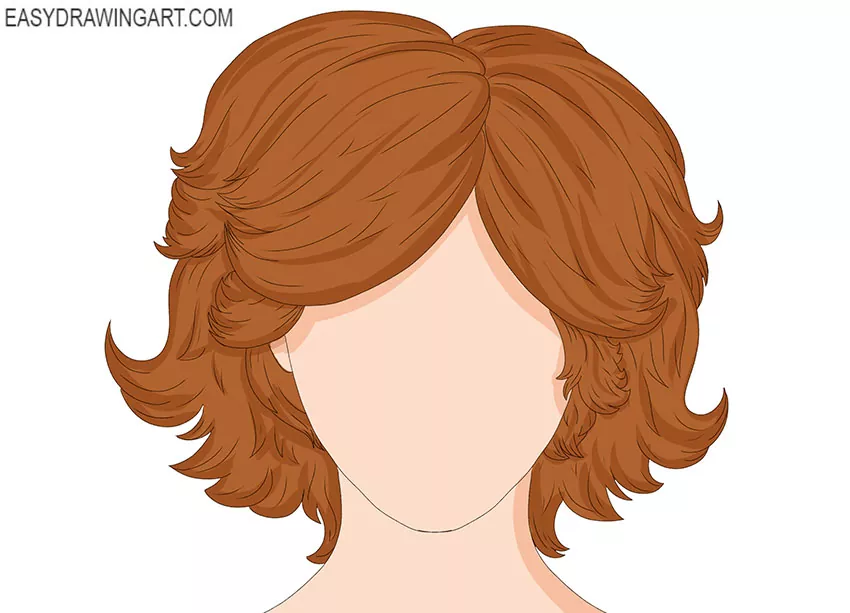  realistic Fluffy Hair drawing