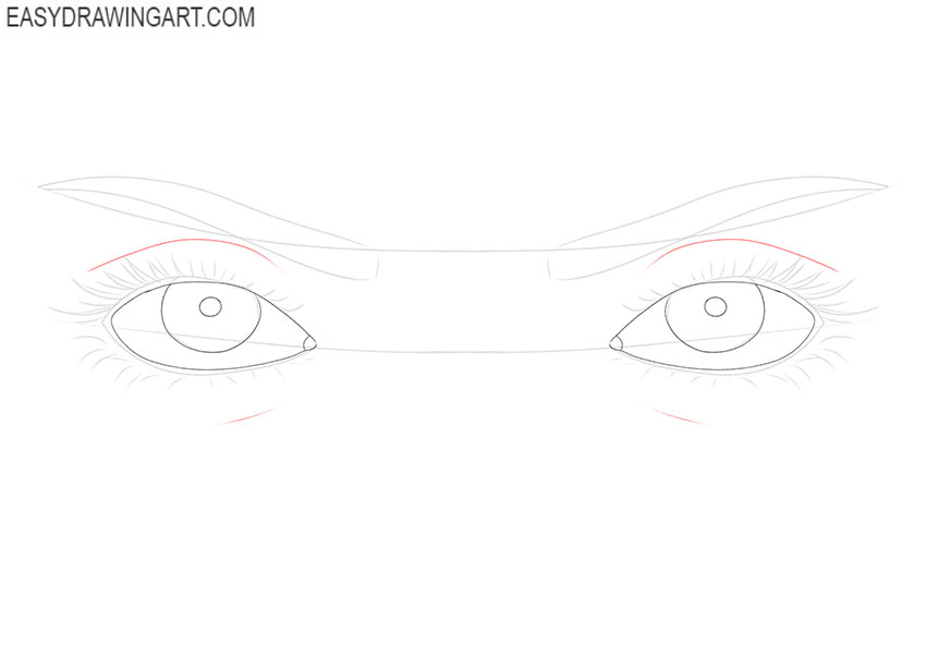 how to draw cute girl eyes step by step