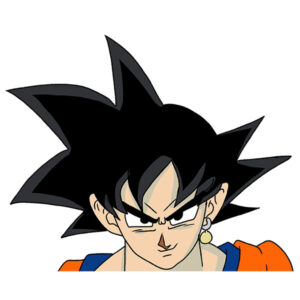 how to draw goku face