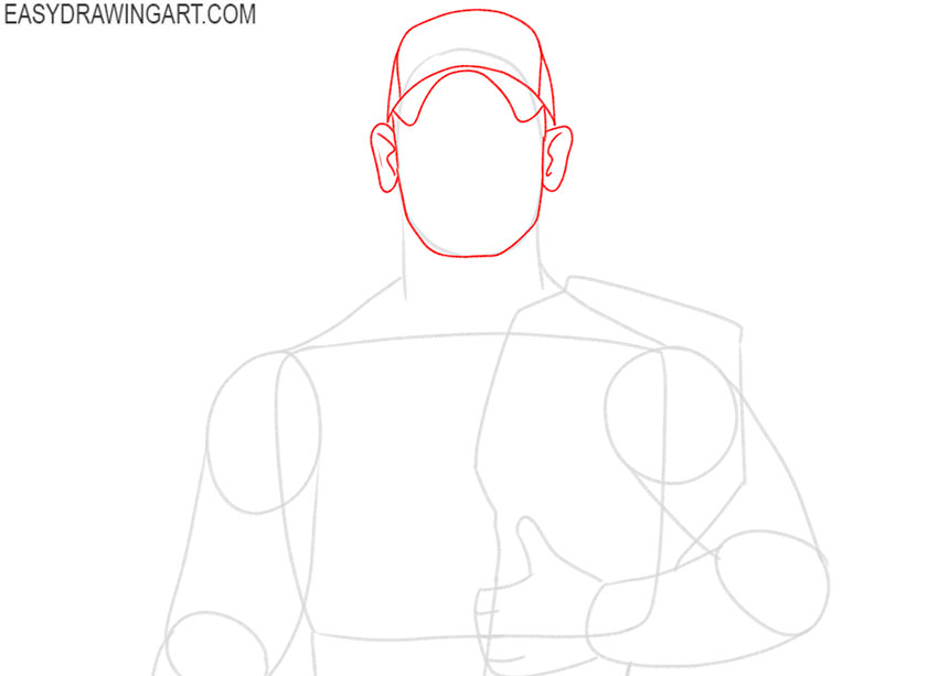 john cena drawing guide