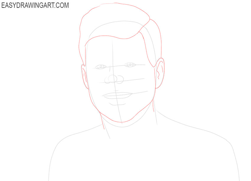 John F. Kennedy drawing guide
