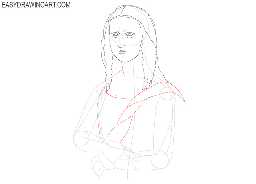 how to draw mona lisa for beginners