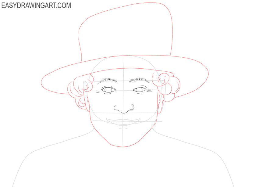 simple Queen Elizabeth drawing