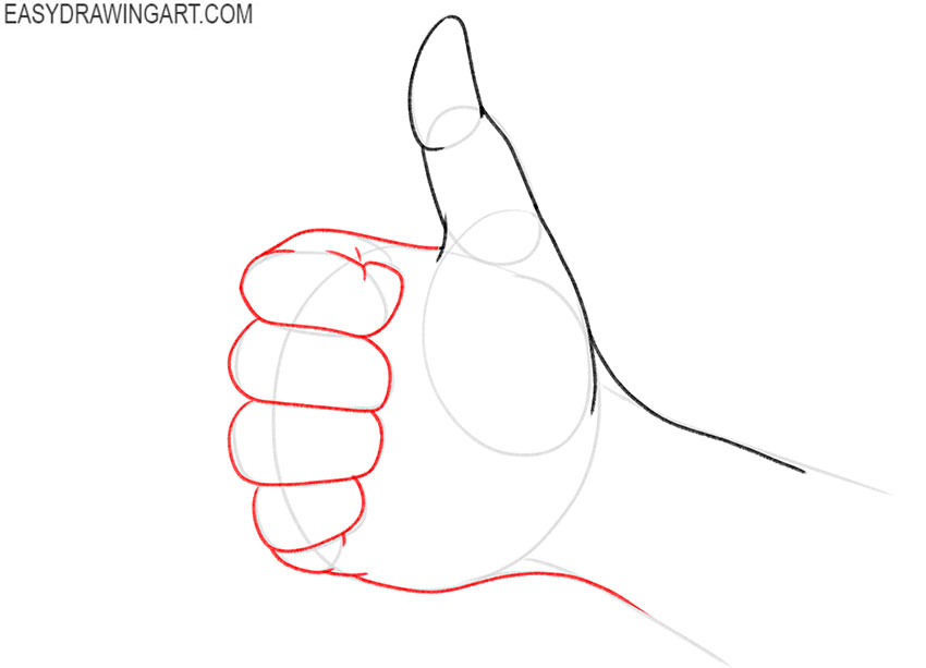 Thumbs Up drawing tutorial
