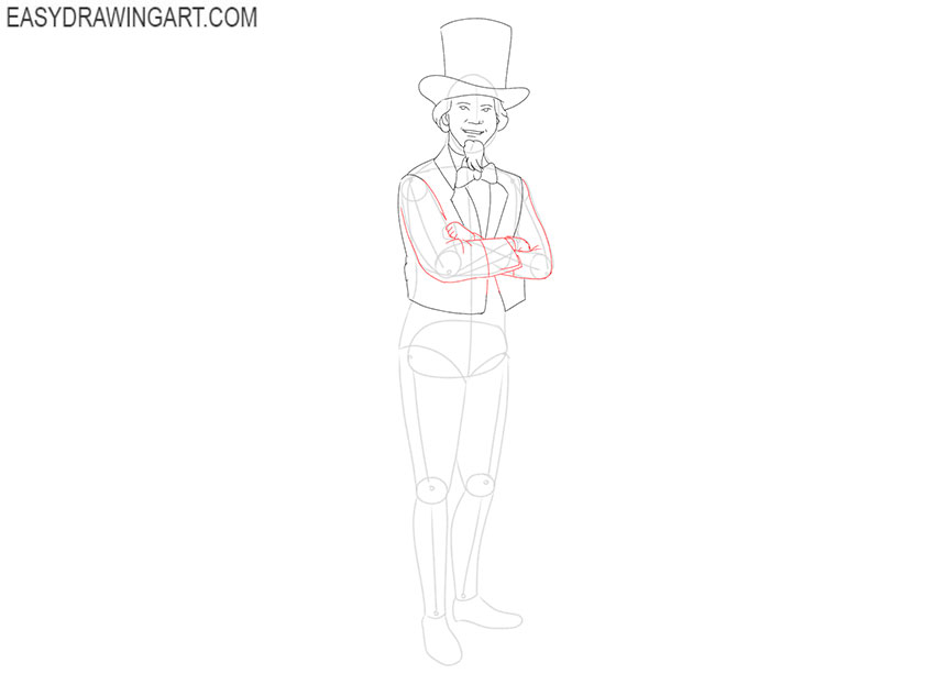 cartoon Uncle Sam drawing
