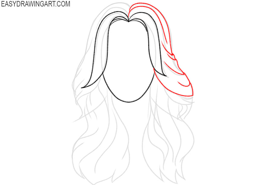 how to draw wavy hair for beginners