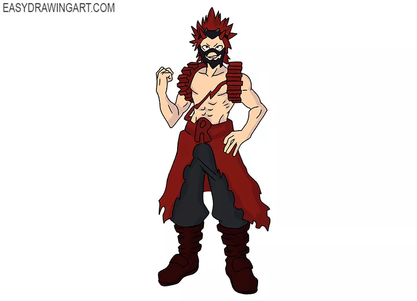 kirishima drawing cartoon