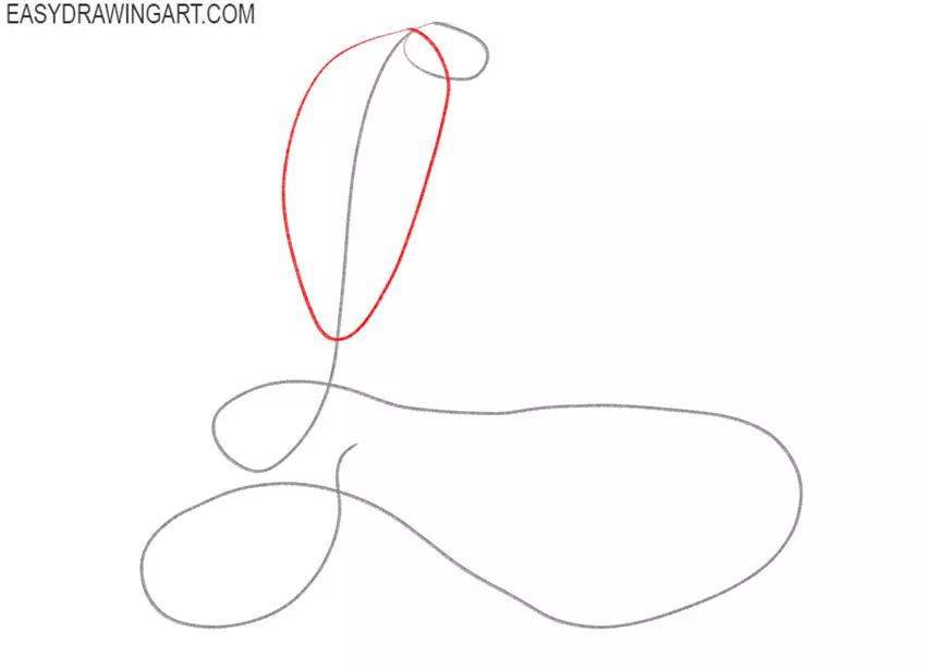 how to draw a king cobra cartoon