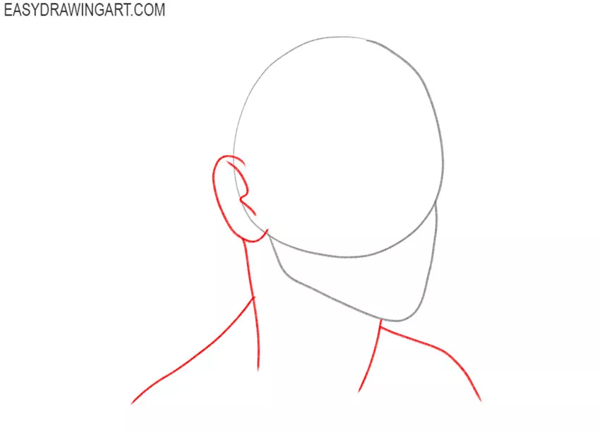 how to draw a mullet from the side