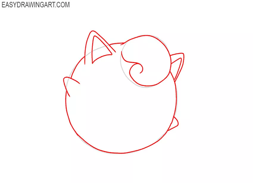 how to draw jigglypuff pokemon easy